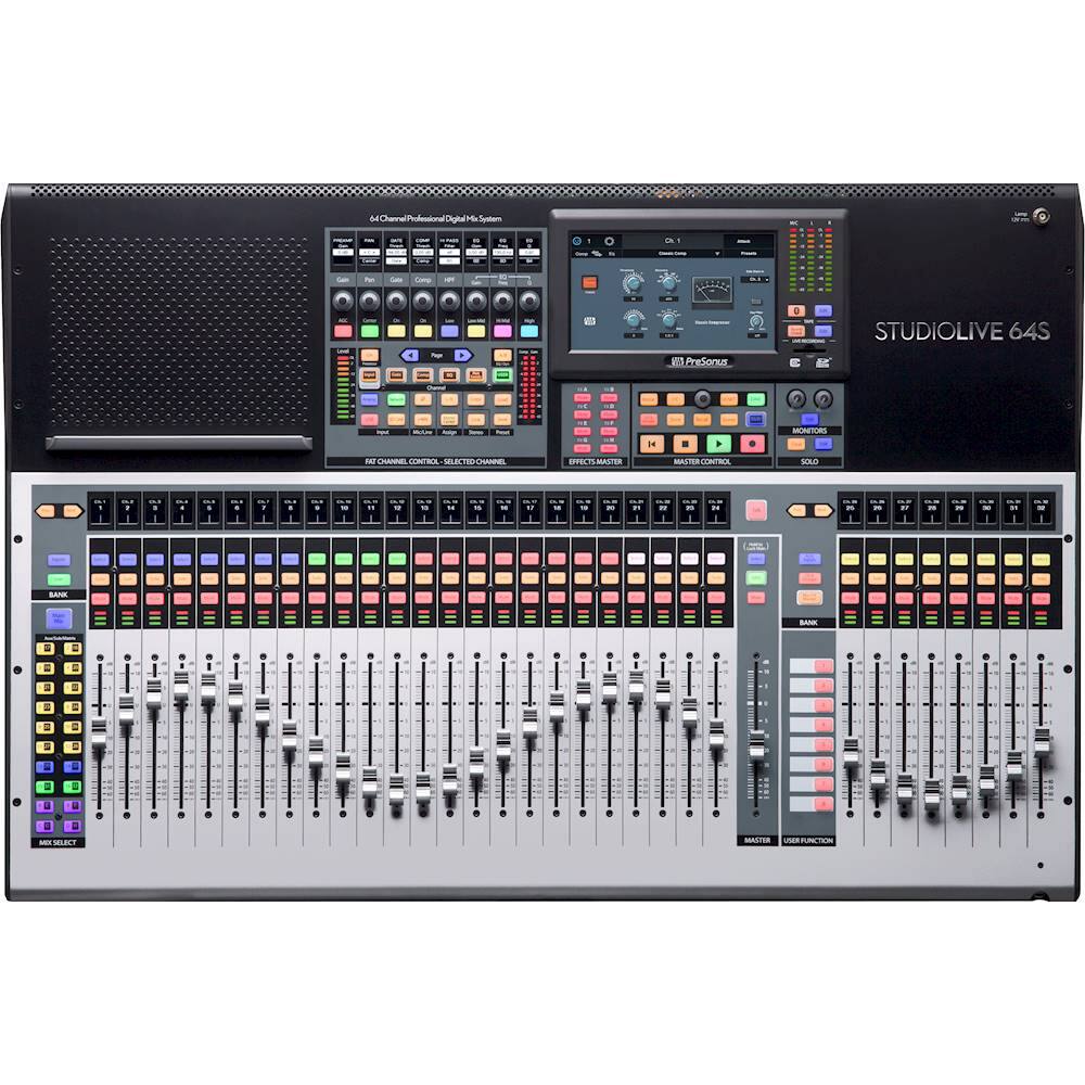 Alt View 12. PreSonus - StudioLive 64S Series III 64-Channel Digital Mixer - Black/Gray.