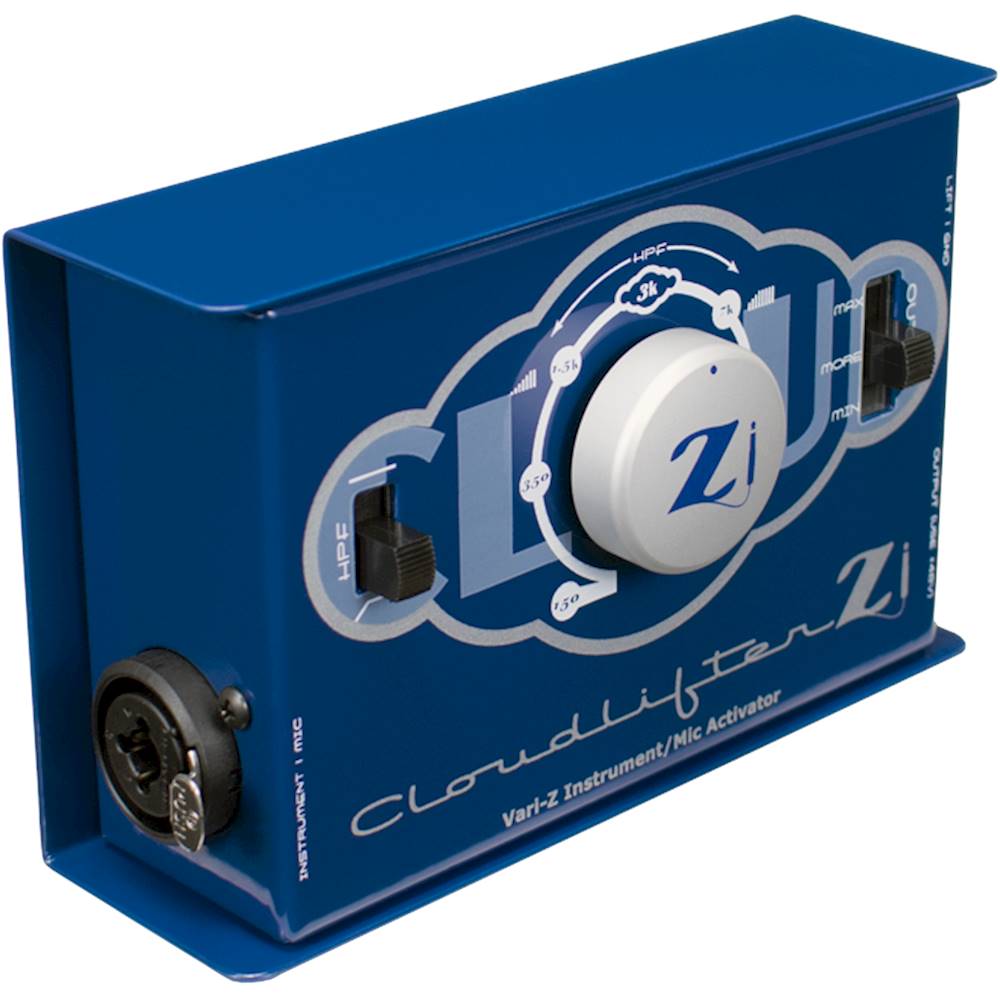 Angle View: Cloud Microphones - Cloudlifter 1.0-Ch. Microphone and Instrument Amplifier - Blue/White