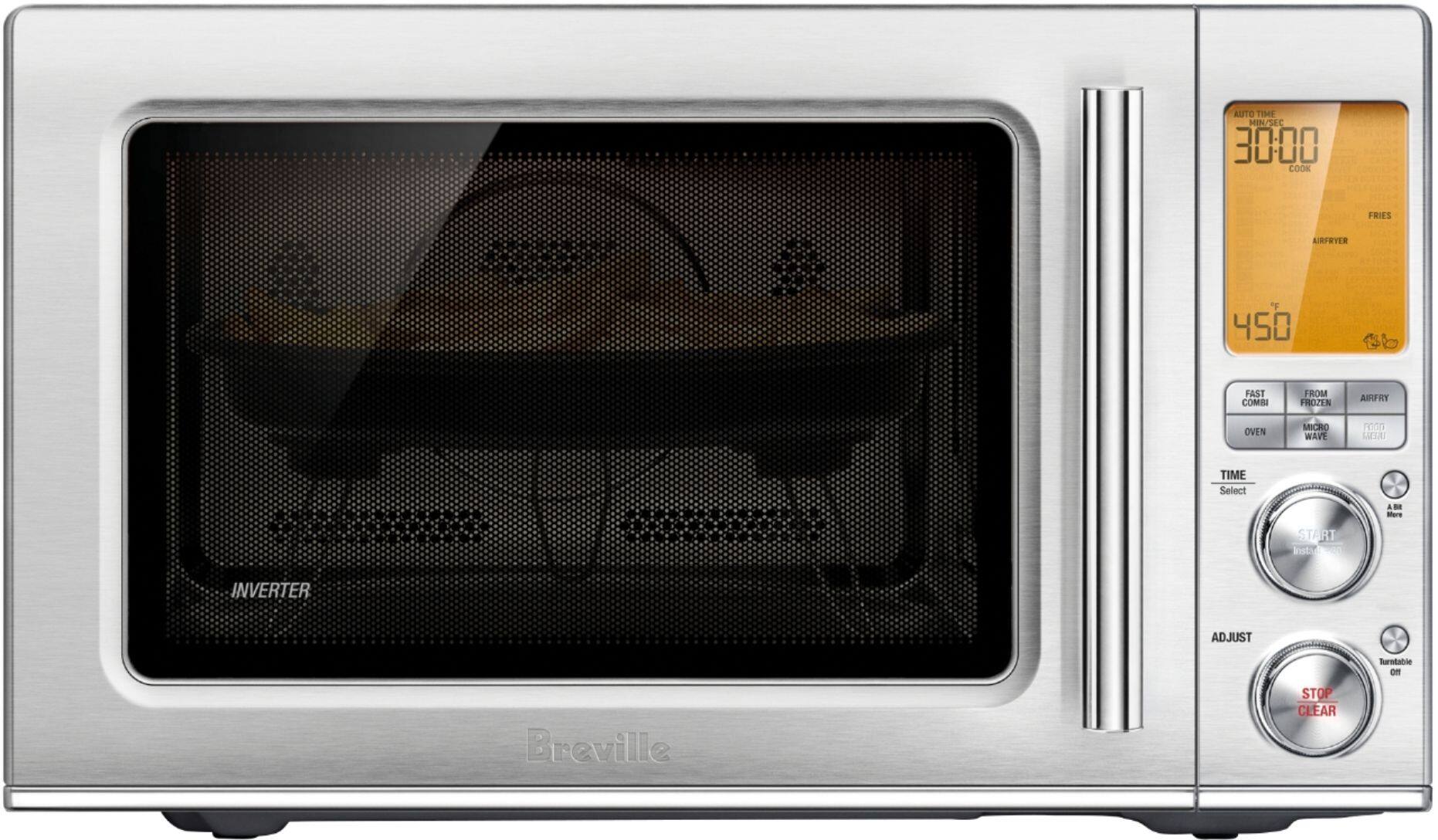 Alt View 31. Breville - the Combi Wave 3 in 1 1.1 Cu. Ft. Convection Microwave - Brushed Stainless Steel.