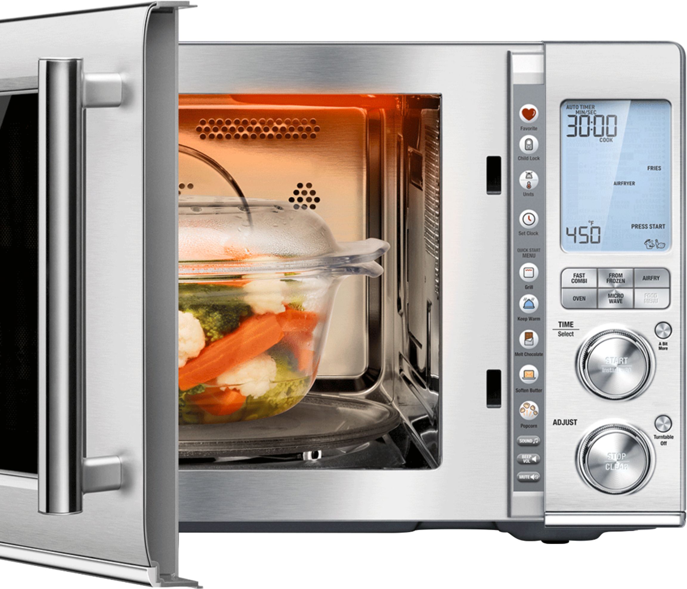 Breville - the Combi Wave™ 3 in 1 1.1 Cu. Ft. Convection Microwave