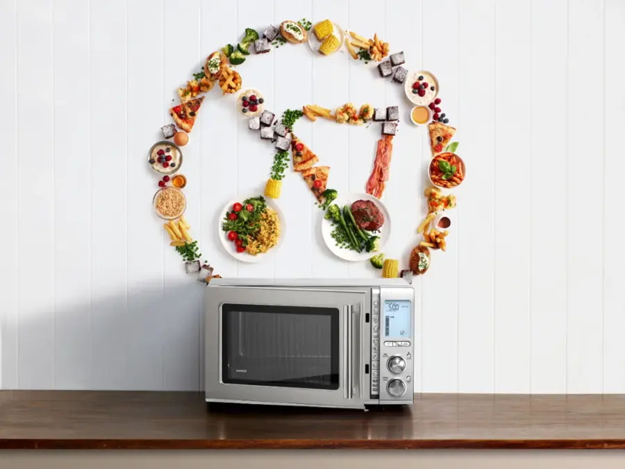 Alt View 20. Breville - the Smooth Wave 1.2 Cu. Ft. Microwave - Stainless Steel.