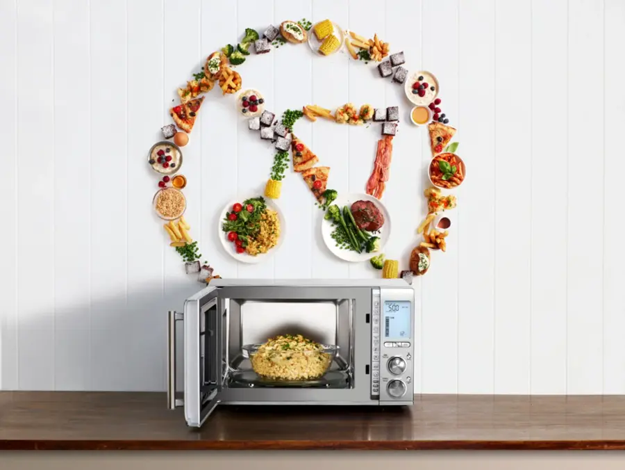 Alt View 21. Breville - the Smooth Wave 1.2 Cu. Ft. Microwave - Stainless Steel.