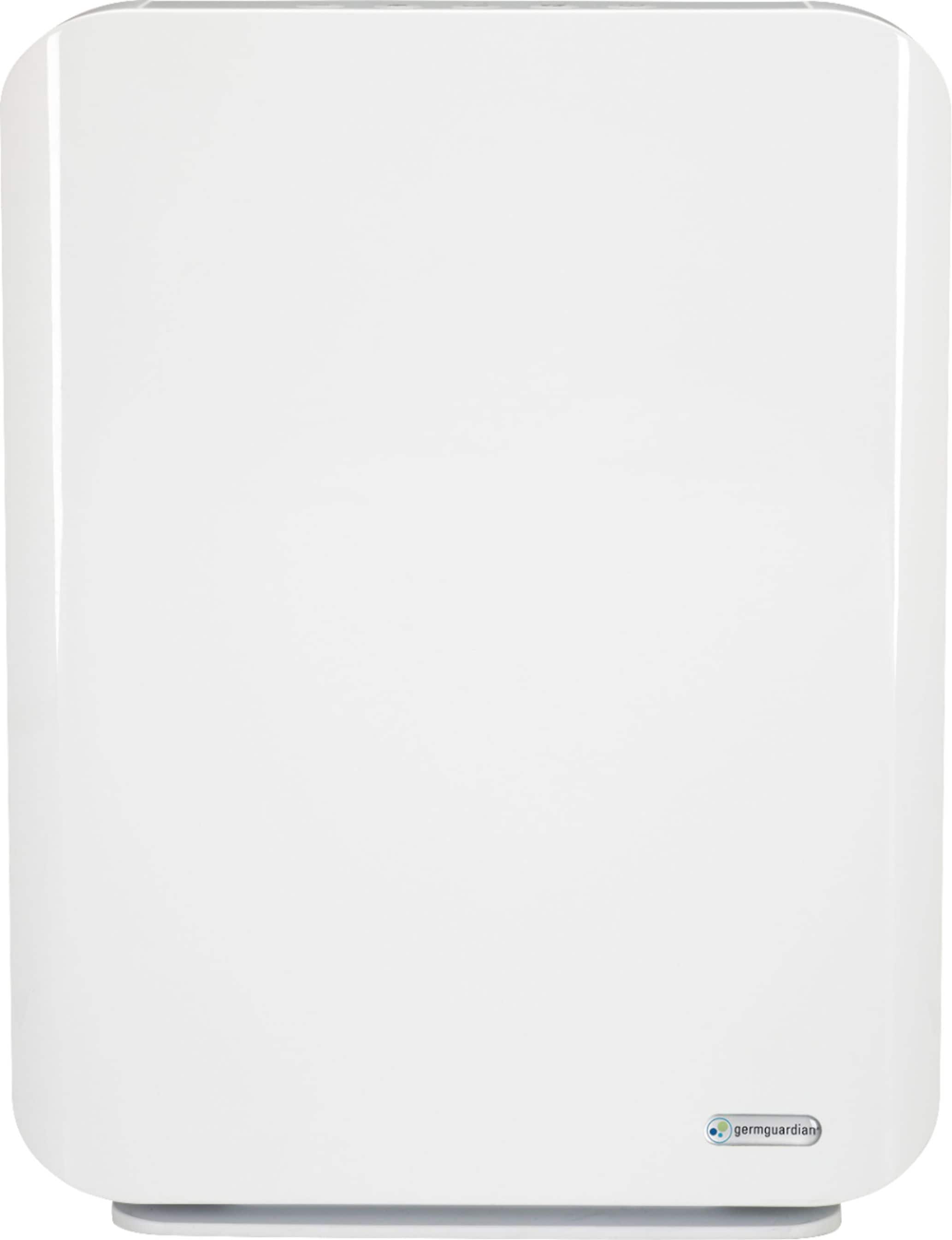 Front. GermGuardian - 21" Air Purifier Console with HEPA Filter for 338 Sq. Ft Rooms - White.