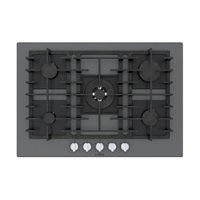Bosch - Benchmark Series 30" Built-In Gas Cooktop with 5 burners - Gray - Front_Zoom