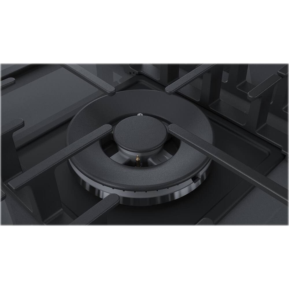 Alt View 17. Bosch - Benchmark Series 30" Built-In Gas Cooktop with 5 burners - Gray.
