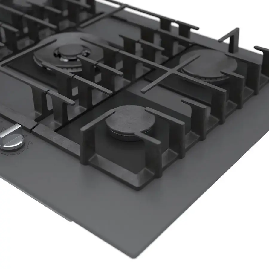 Alt View 15. Bosch - Benchmark Series 30" Built-In Gas Cooktop with 5 burners - Gray.