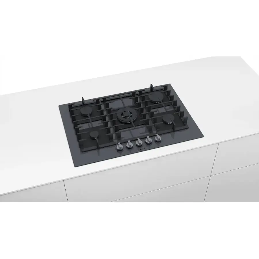 Alt View 22. Bosch - Benchmark Series 30" Built-In Gas Cooktop with 5 burners - Gray.