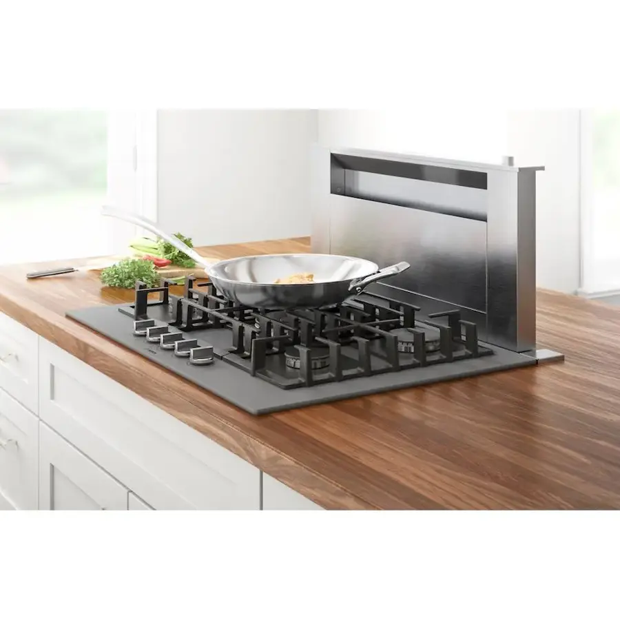 Alt View 26. Bosch - Benchmark Series 30" Built-In Gas Cooktop with 5 burners - Gray.