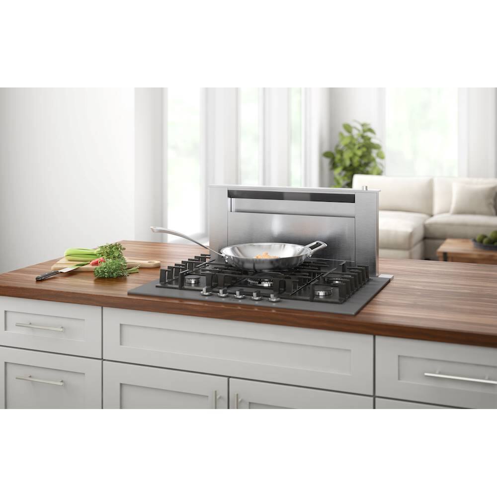 Alt View 27. Bosch - Benchmark Series 30" Built-In Gas Cooktop with 5 burners - Gray.