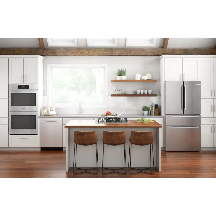 Alt View 28. Bosch - Benchmark Series 30" Built-In Gas Cooktop with 5 burners - Gray.