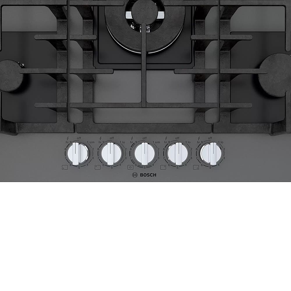 Bosch Benchmark Series 30" BuiltIn Gas Cooktop with 5 burners Gray