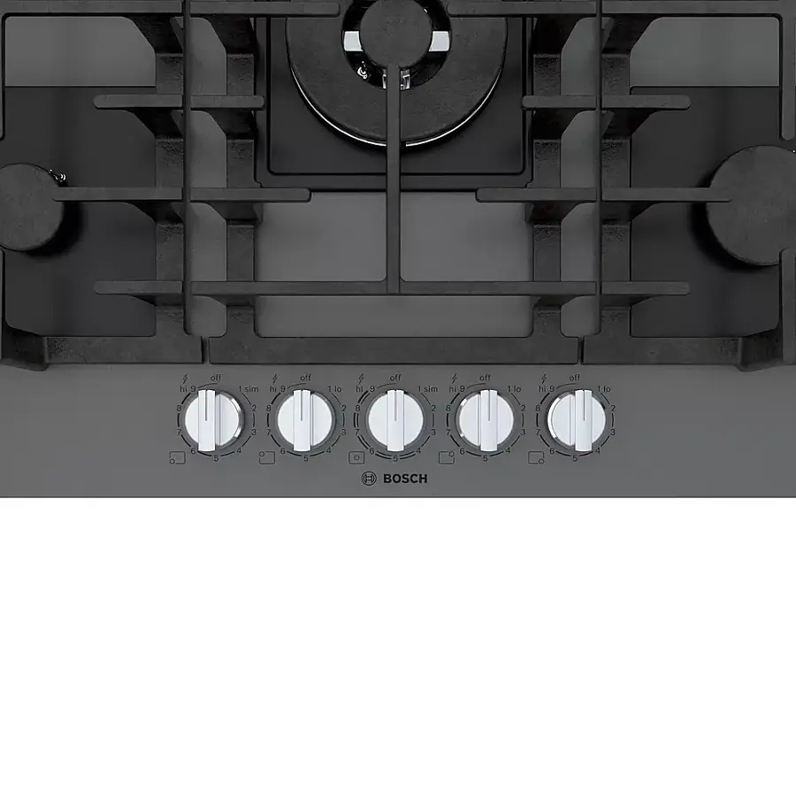 Alt View 18. Bosch - Benchmark Series 30" Built-In Gas Cooktop with 5 burners - Gray.