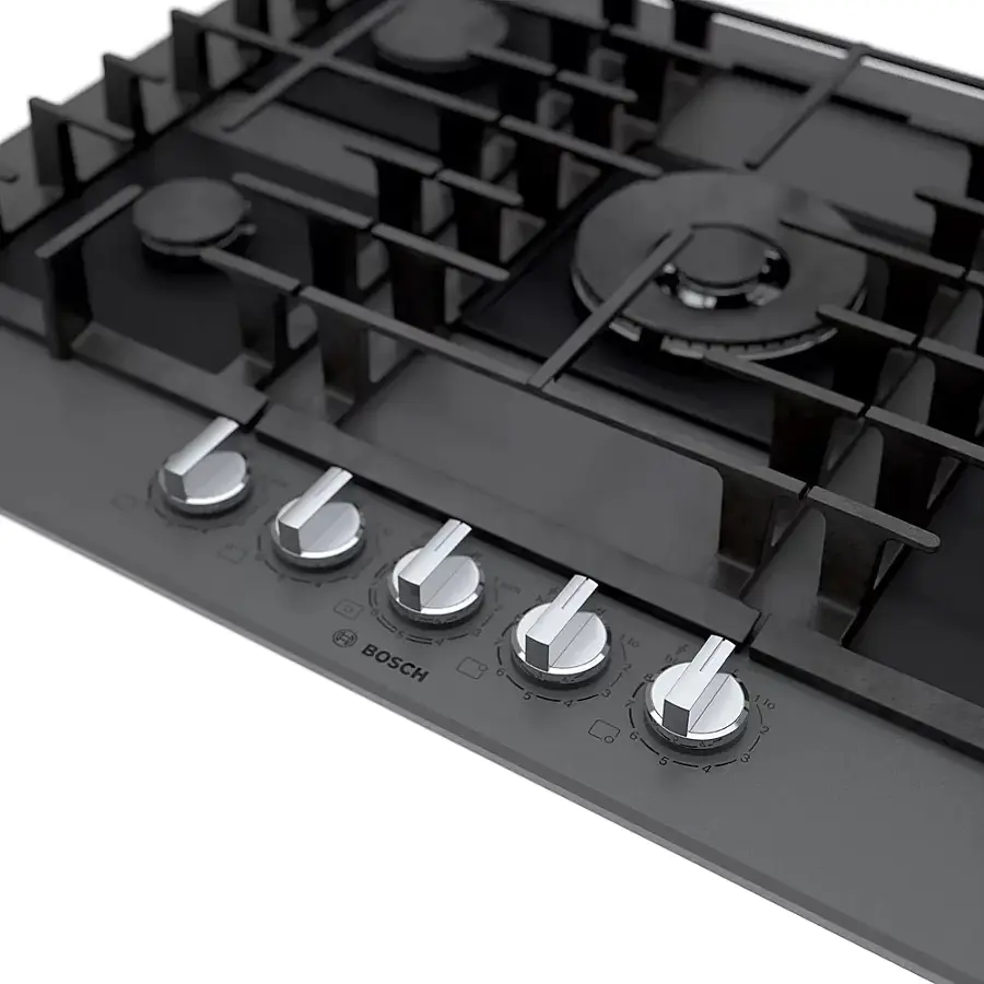 Alt View 20. Bosch - Benchmark Series 30" Built-In Gas Cooktop with 5 burners - Gray.