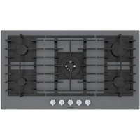 Bosch - Benchmark Series 36" Built-In Gas Cooktop with 5 burners - Gray - Front_Zoom