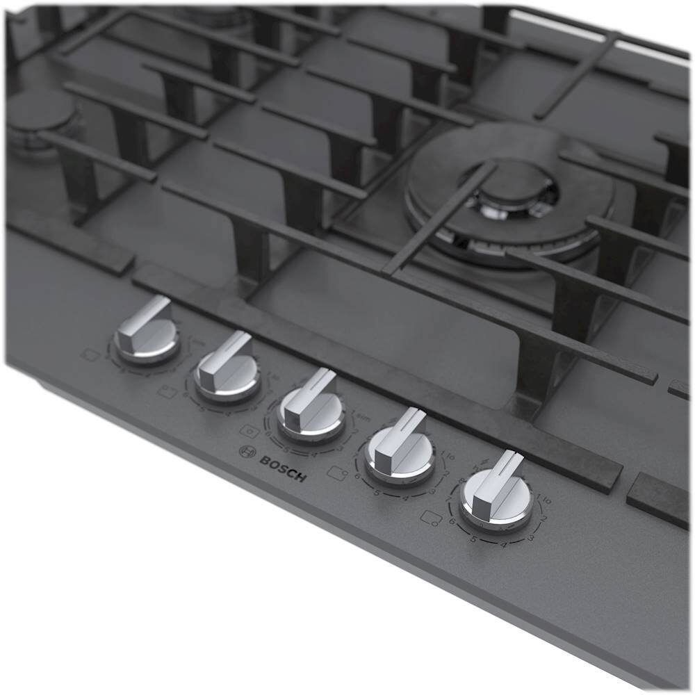 Alt View 19. Bosch - Benchmark Series 36" Built-In Gas Cooktop with 5 burners - Gray.