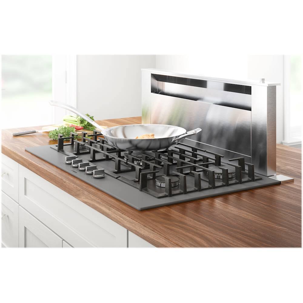 Alt View 26. Bosch - Benchmark Series 36" Built-In Gas Cooktop with 5 burners - Gray.