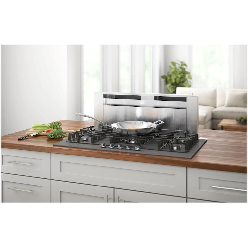 Alt View 27. Bosch - Benchmark Series 36" Built-In Gas Cooktop with 5 burners - Gray.
