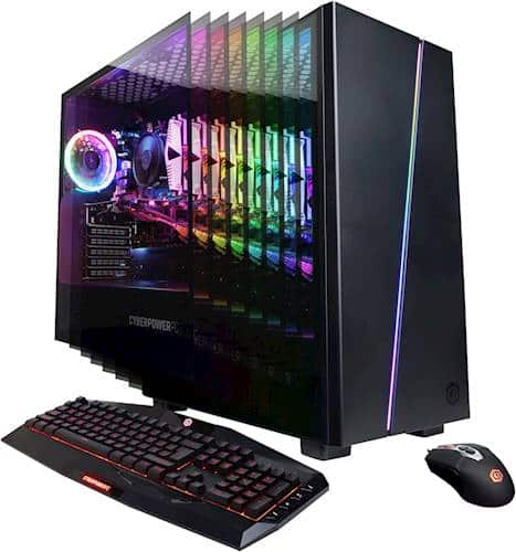 CyberPowerPC - Gamer Master Gaming Desktop - AMD Ryzen 7 3700X - 8GB Memory - NVIDIA GeForce RTX 2060 SUPER - 2TB HDD + 240GB SSD - Black