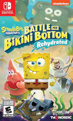 Front. Purple Lamp Studios - SpongeBob SquarePants: Battle for Bikini Bottom - Rehydrated. - E10+ (Everyone 10+)