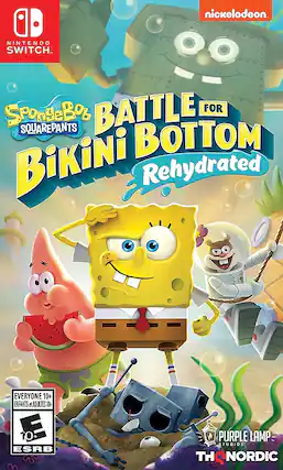 Front. Purple Lamp Studios - SpongeBob SquarePants: Battle for Bikini Bottom - Rehydrated. - E10+ (Everyone 10+)