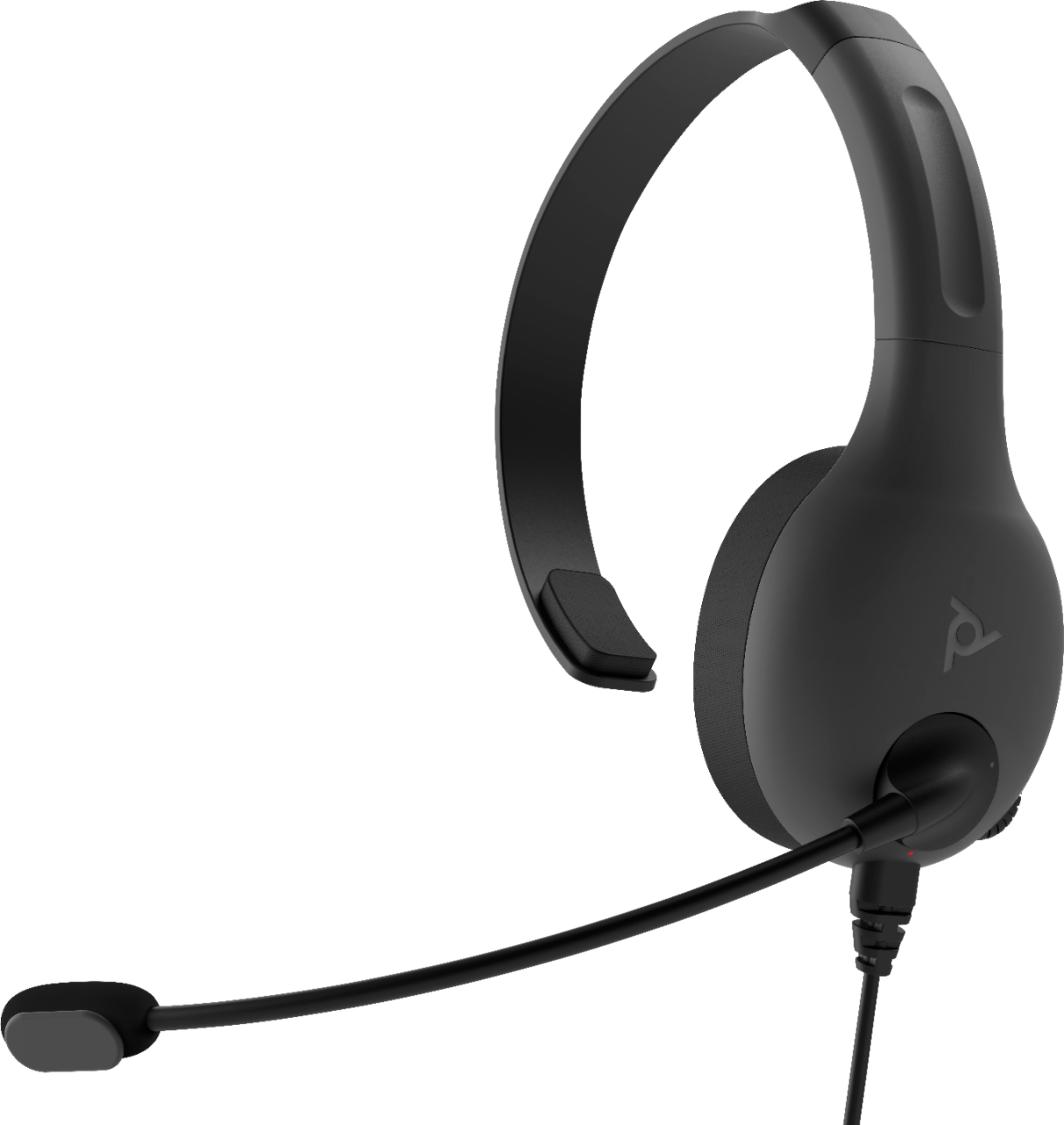 Angle View: PDP - LVL30 Wired Mono Gaming Headset for Xbox One - Gray