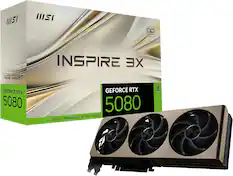 MSI INSPIRE EX 16GB GDDR7 GEFORCE RTX 5080 DLSS 4 GEFORCE RTX 5080 REFLEX | STUDIO RAY TRACING