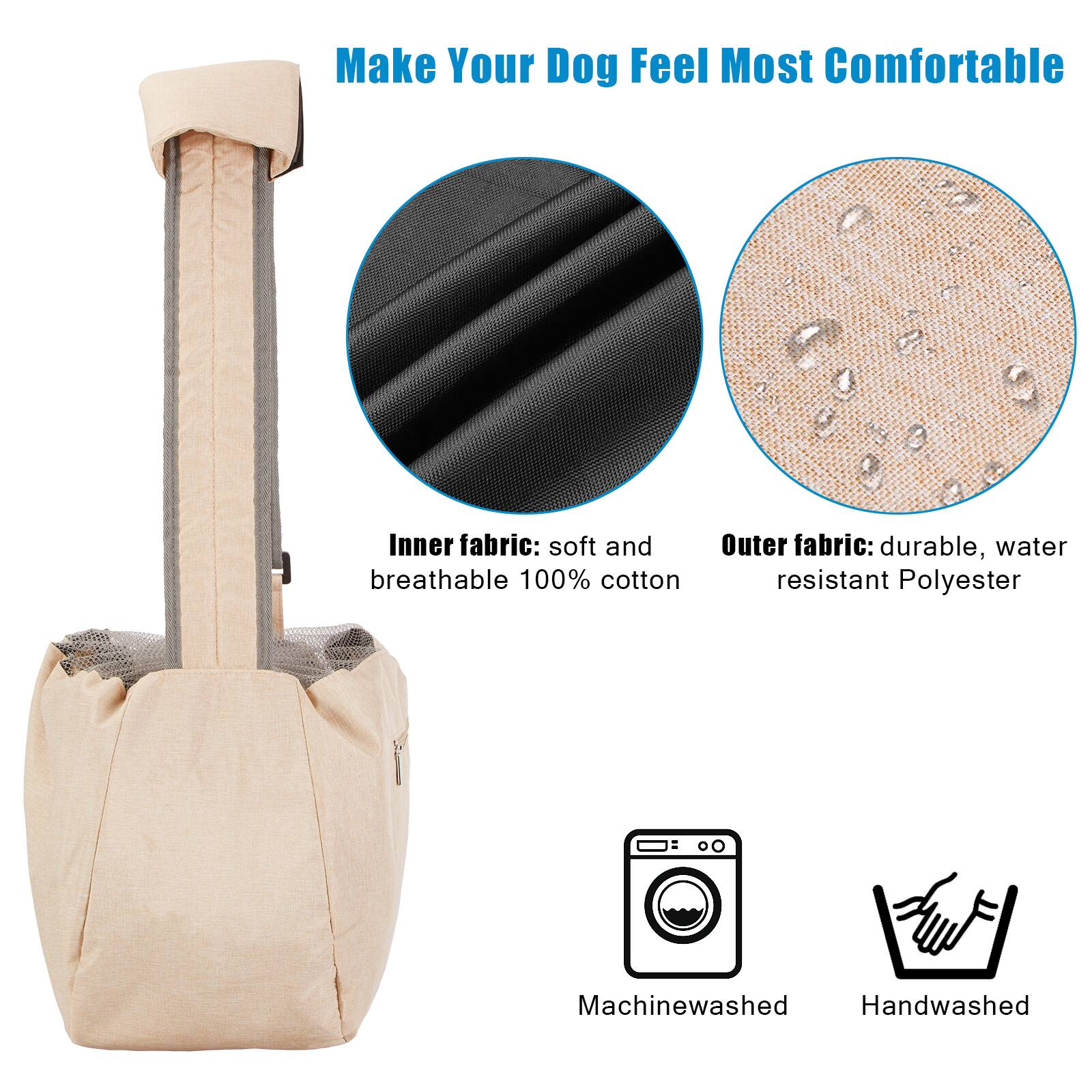 Make Your Dog Feel Most Comfortable

Inner fabric: soft and breathable 100% cotton

Outer fabric: durable, water-resistant Polyester

Machinewashed

Handwashed