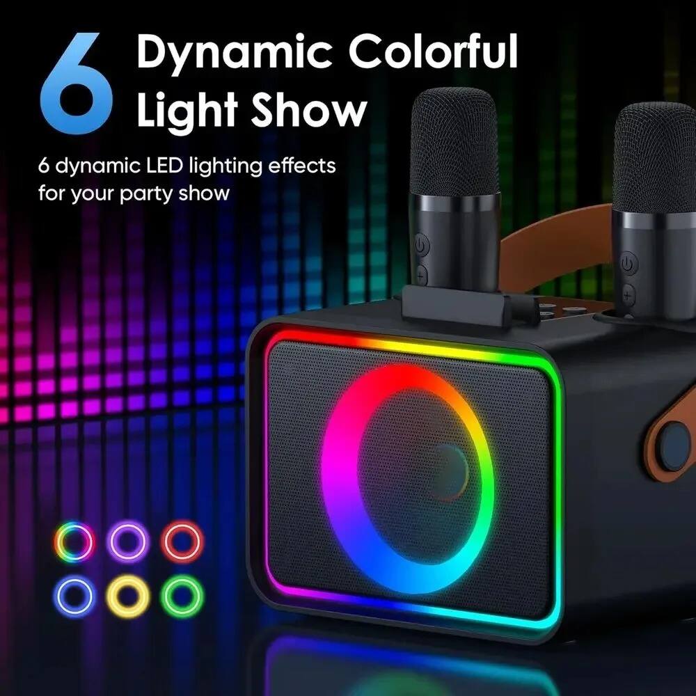 Dynamic Colorful 6 Light Show  
6 dynamic LED lighting effects for your party show
