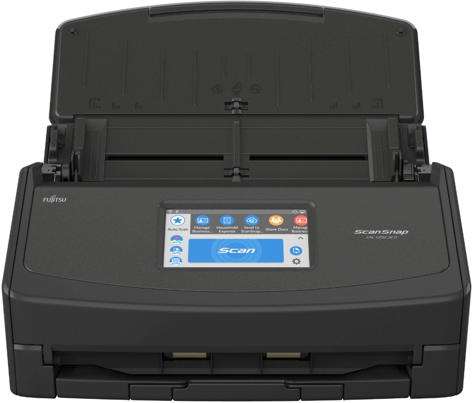 Alt View 11. Fujitsu - ScanSnap iX1500 Color Duplex Document Scanner with Touchscreen - Black/Gray.