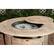 Alt View 17. Fire Sense - Thatcher Round Aluminum LPG Fire Pit - Driftwood.
