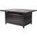 Front. Fire Sense - Sawyer Rectangular Aluminum LPG Fire Pit - Antique Bronze.