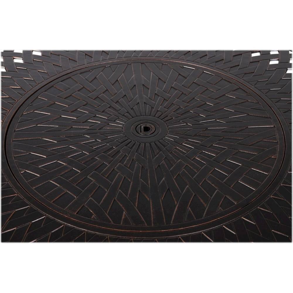 Alt View 13. Fire Sense - Verona Round Aluminum LPG Fire Pit - Antique Bronze.