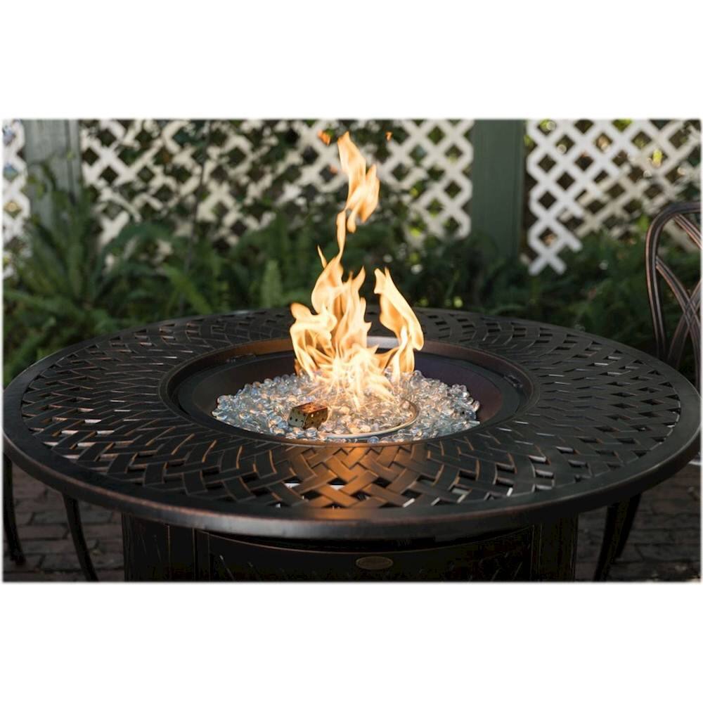 Alt View 18. Fire Sense - Verona Round Aluminum LPG Fire Pit - Antique Bronze.