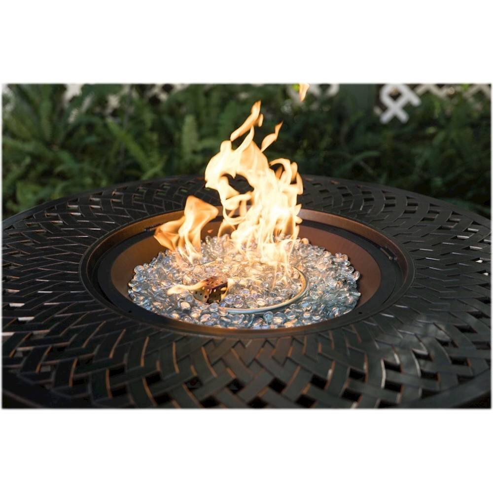 Alt View 19. Fire Sense - Verona Round Aluminum LPG Fire Pit - Antique Bronze.