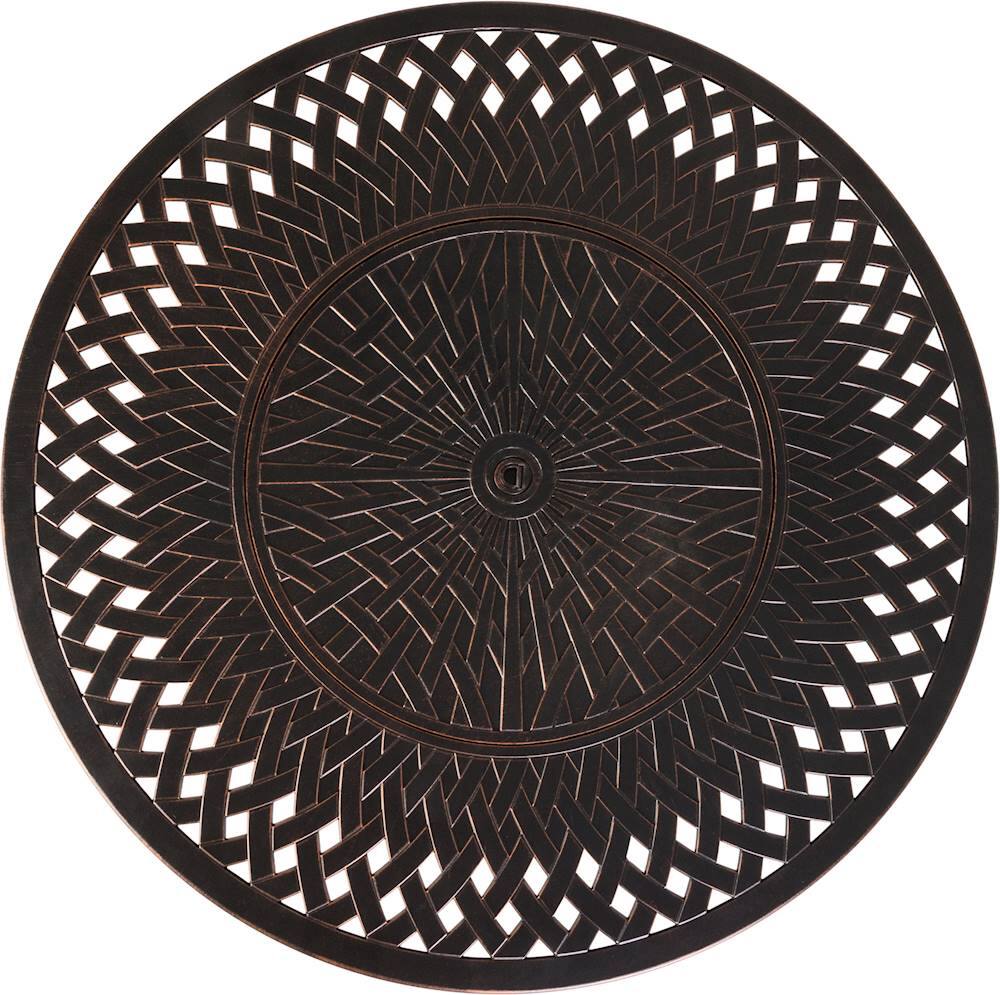 Alt View 22. Fire Sense - Verona Round Aluminum LPG Fire Pit - Antique Bronze.