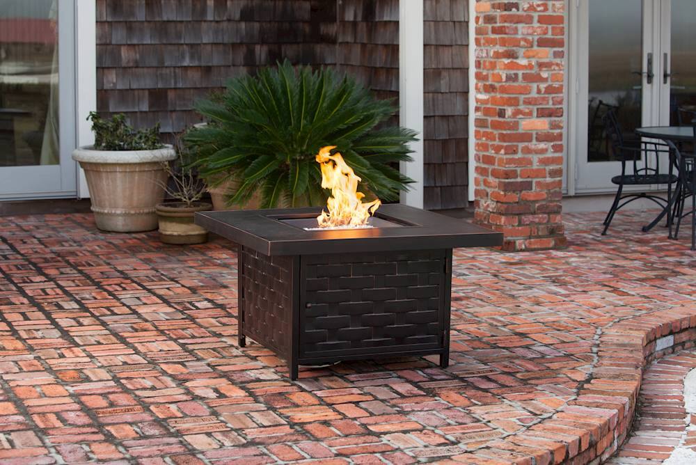 Alt View 19. Fire Sense - Armstrong LPG Fire Pit - Antique Bronze.