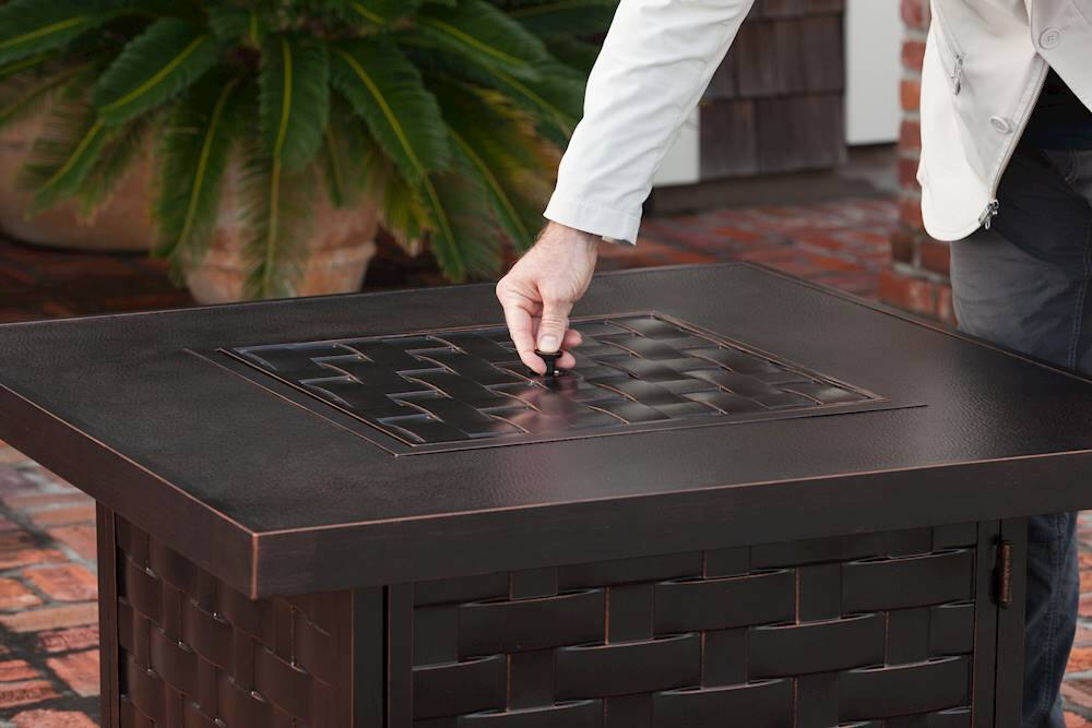 Alt View 22. Fire Sense - Armstrong LPG Fire Pit - Antique Bronze.