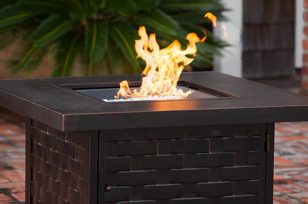 Alt View 23. Fire Sense - Armstrong LPG Fire Pit - Antique Bronze.