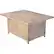 Front. Fire Sense - Sawyer Rectangular Aluminum LPG Fire Pit - Driftwood.