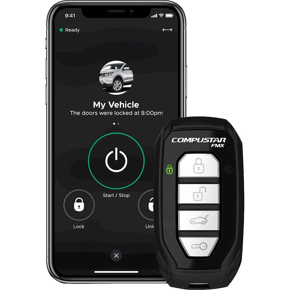 Alt View 13. Compustar - 2-Way CSX Remote Start System/LTE Module - Installation Included - Black.