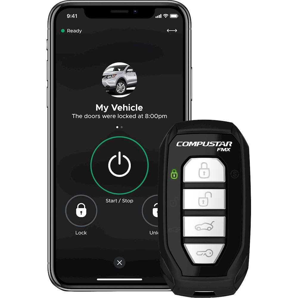 Alt View 13. Compustar - 2-Way CSX Remote Start System/LTE Module - Installation Included - Black.
