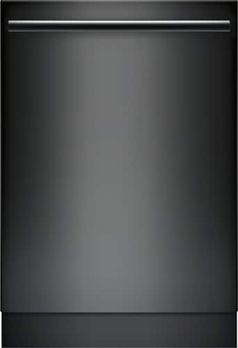 Bosch - Ascenta 24" Tall Tub Built-In Dishwasher with Stainless-Steel Tub - Black - Larger Front