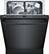 Alt View 2. Bosch - 100 Series 24" Tall Tub Built-In Dishwasher with Stainless-Steel Tub - Black.