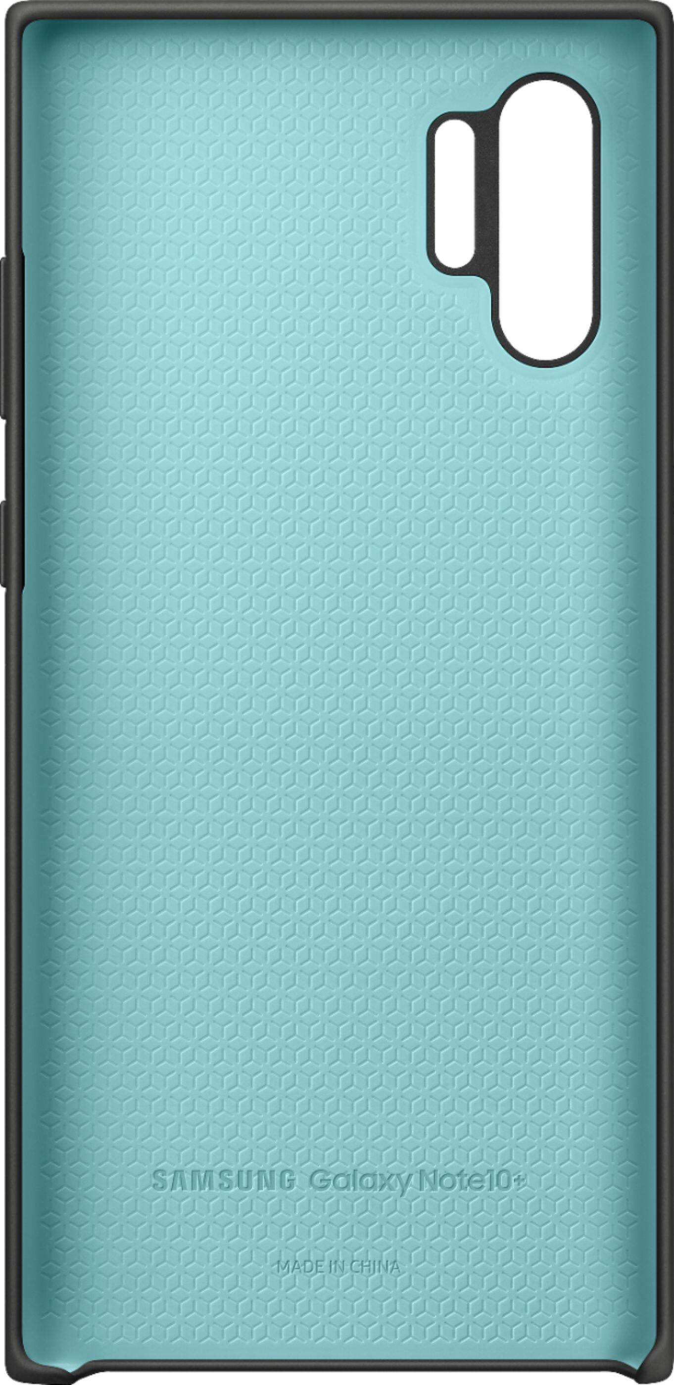 Alt View 3. Samsung - Silicone Case for Samsung Galaxy Note10+ and Note10+ 5G - Black.