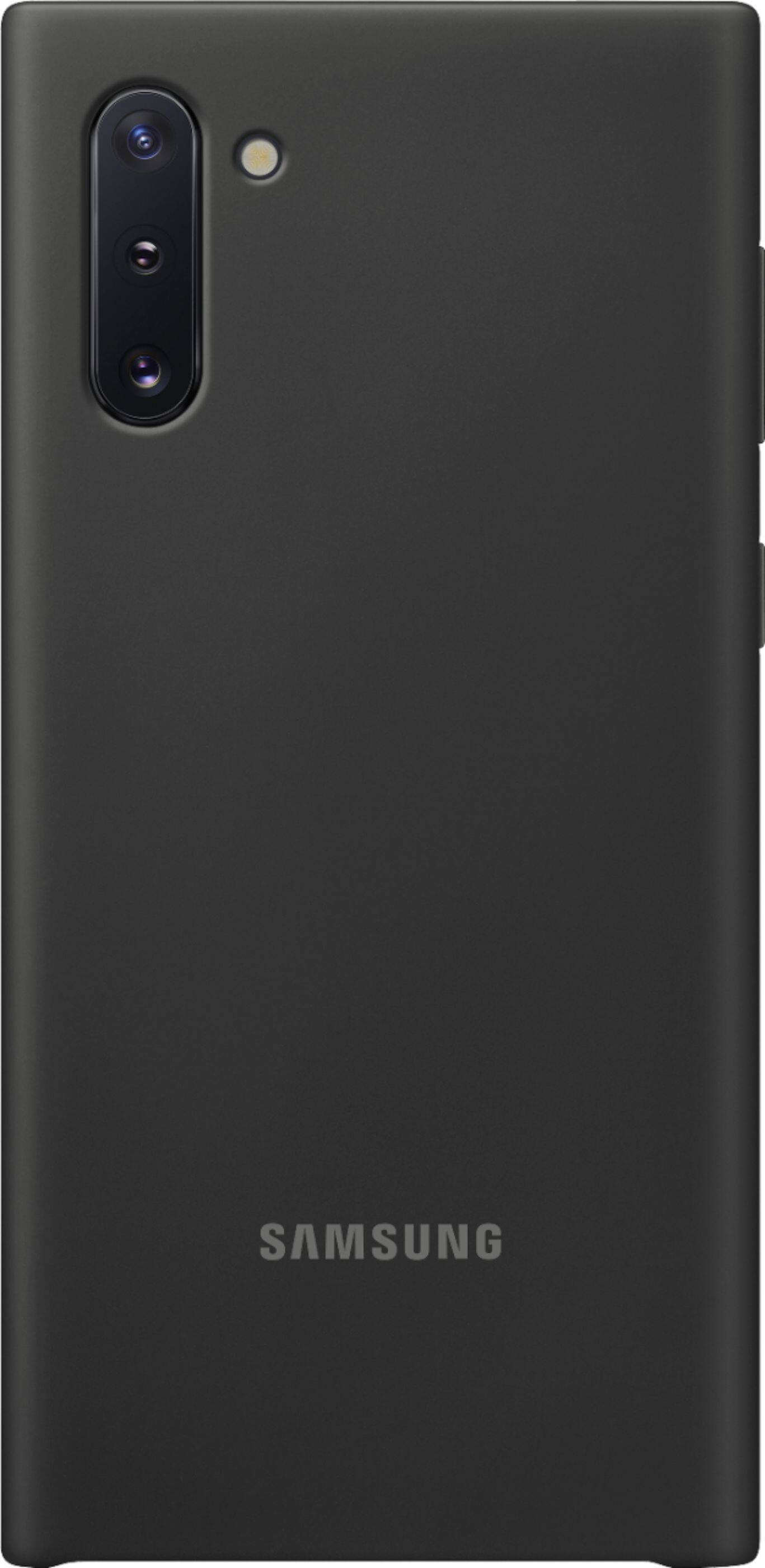 Alt View 1. Samsung - Silicone Case for Samsung Galaxy Note10 Cell Phones - Black.