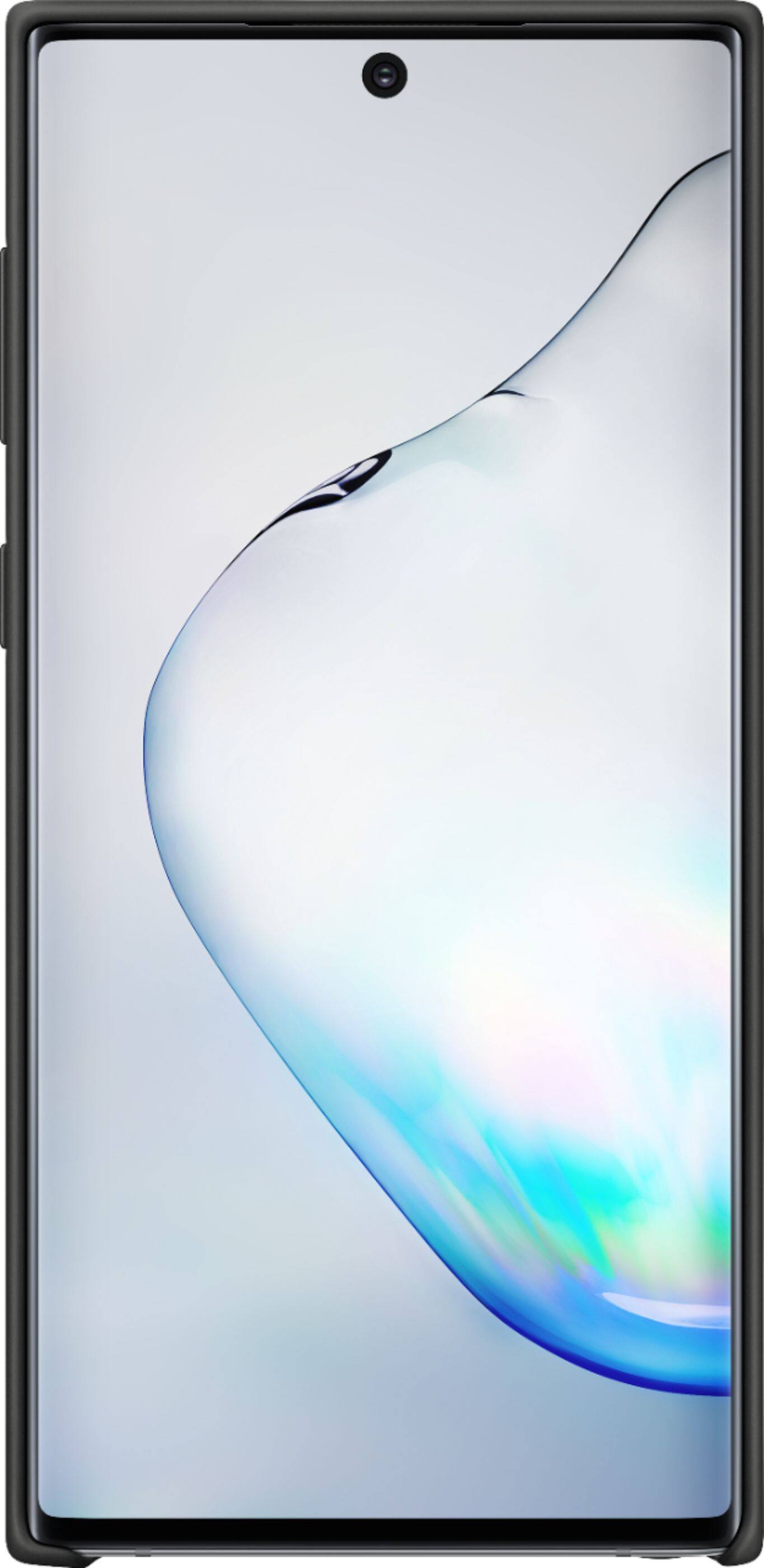 Alt View 2. Samsung - Silicone Case for Samsung Galaxy Note10 Cell Phones - Black.
