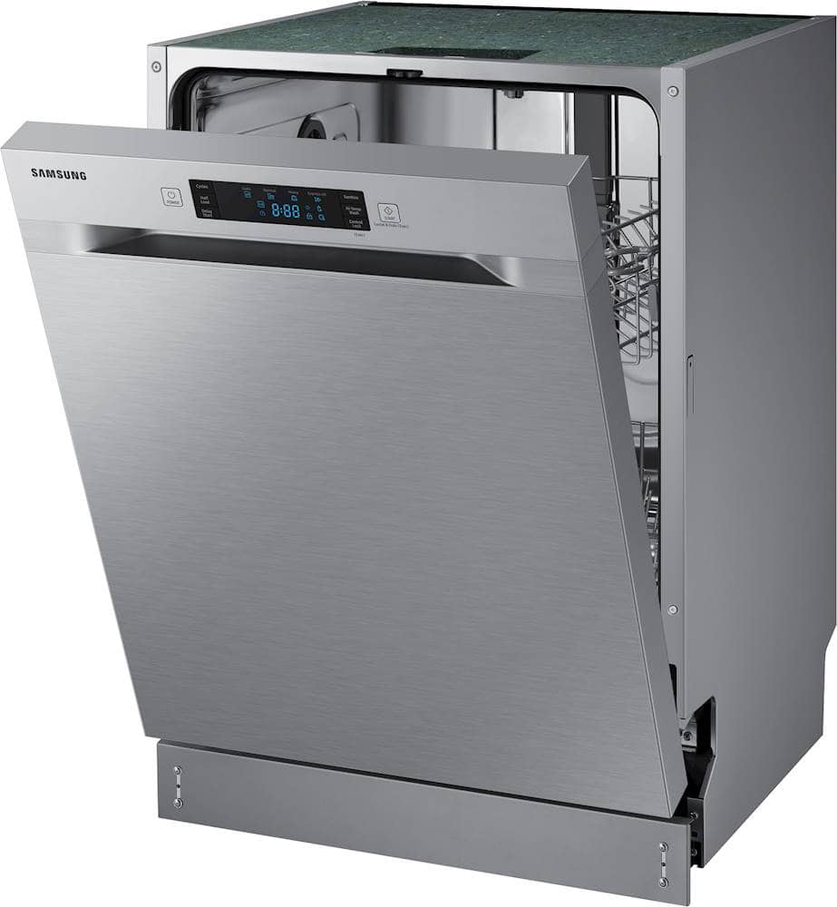 Alt View 11. Samsung - Front Control Built-In Stainless Steel Tub Dishwasher with Integrated Digital Touch Controls, 52 dBA - Stainless steel.
