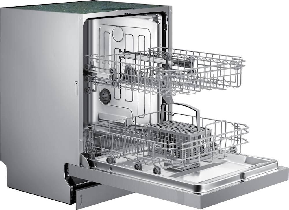 Alt View 15. Samsung - Front Control Built-In Stainless Steel Tub Dishwasher with Integrated Digital Touch Controls, 52 dBA - Stainless steel.