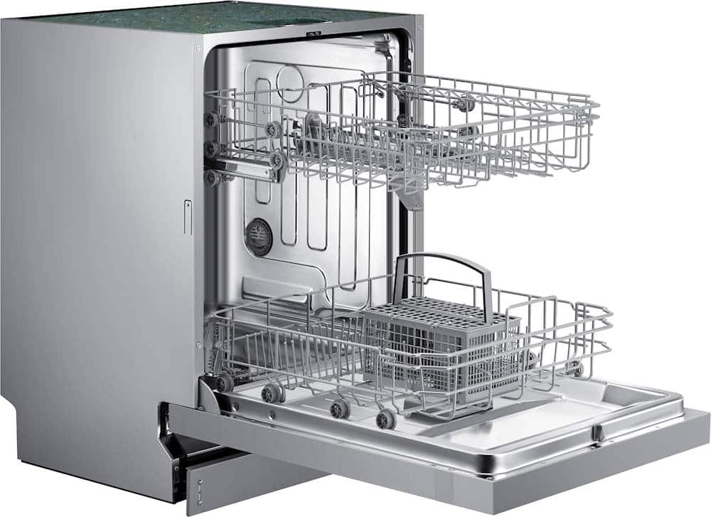 Alt View 16. Samsung - Front Control Built-In Stainless Steel Tub Dishwasher with Integrated Digital Touch Controls, 52 dBA - Stainless steel.