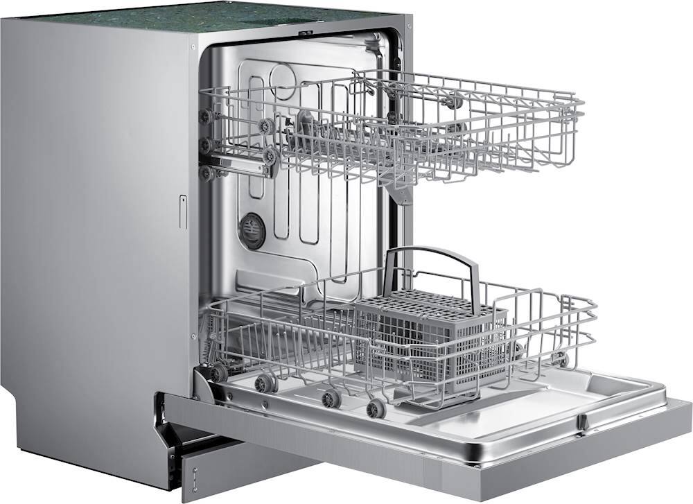 Alt View 16. Samsung - Front Control Built-In Stainless Steel Tub Dishwasher with Integrated Digital Touch Controls, 52 dBA - Stainless steel.